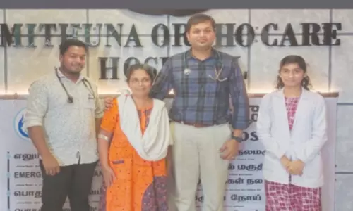 மூட்டு மாற்று அறுவை சிகிச்சையில் மிதுனா எலும்பு முறிவு மருத்துவமனை டாக்டர்கள் சாதனை