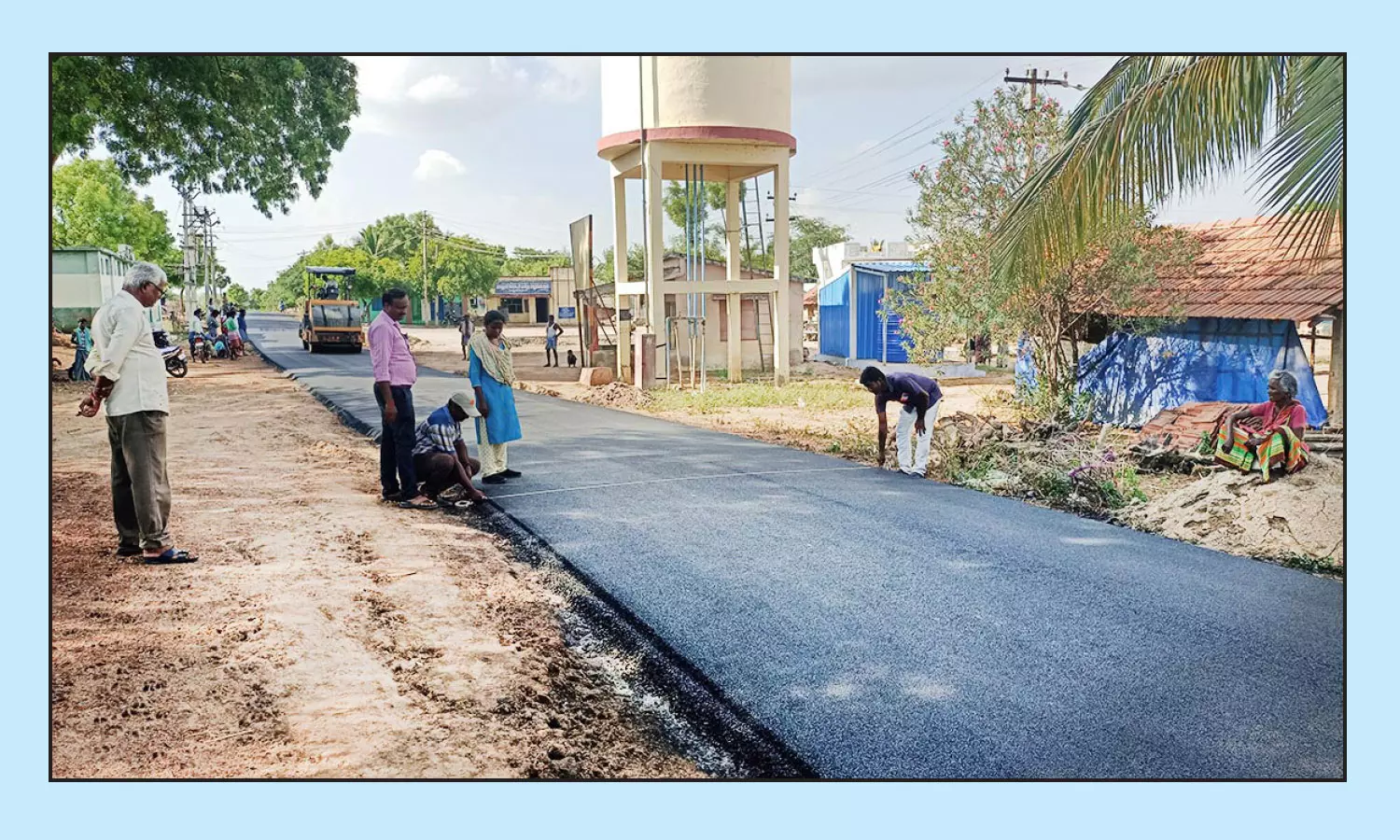 நரிக்குடி-மானூர் இடையே சாலை அமைக்கும் பணி நரிக்குடி-மானூர் இடையே சாலை அமைக்கும் பணி