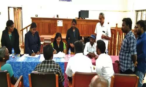 நீண்ட காலமாக நிலுவையில் இருந்த மோட்டார் வாகன விபத்து வழக்குகளுக்கு மக்கள் நீதிமன்றத்தில் தீர்வு