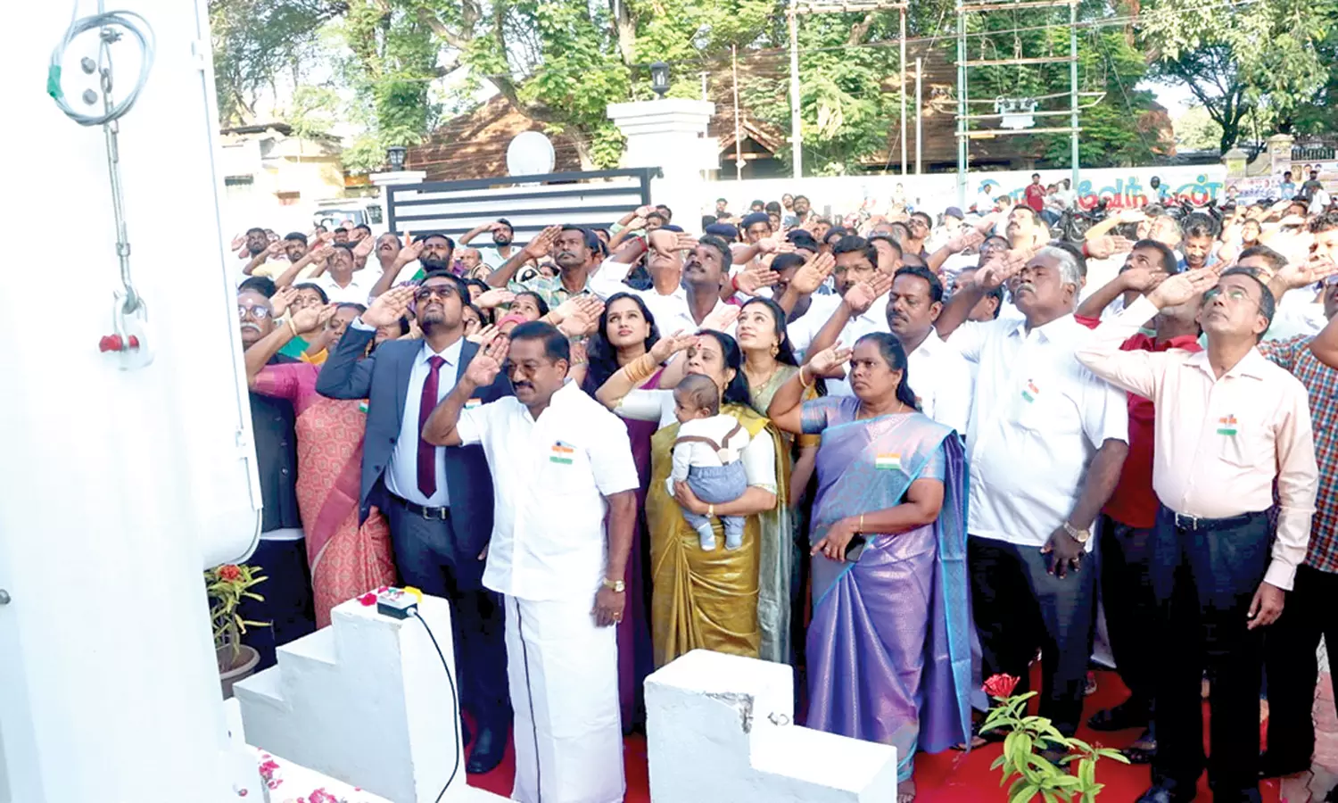 குமரி மாவட்டத்தில் சுதந்திர தின கொடியேற்று விழா