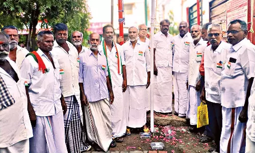 காங்கிரஸ் கட்சி சார்பில் சுதந்திர தினவிழா