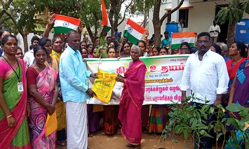 கோபாலசமுத்திரம் கிராம உதயம் அலுவலகத்தில் சுதந்திரதின விழா கொண்டாட்டம்