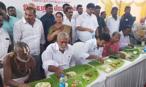 சுதந்திர தினத்தை முன்னிட்டு சென்னையில் 32 கோவில்களில் வடை-பாயாசத்துடன் சமபந்தி விருந்து