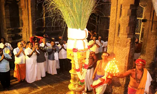 நெல்லை டவுன் நெல்லையப்பர் கோவிலில் ஆவணி மூல திருவிழா கொடியேற்றத்துடன் தொடங்கியது