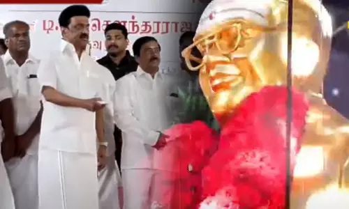 மறைந்த பழம்பெரும் பாடகர் டி.எம்.சவுந்தரராஜன் உருவச்சிலையை திறந்து வைத்தார் முதல்வர் ஸ்டாலின்