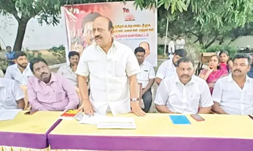 செங்கல்பட்டில் நடைபெறும் உண்ணாவிரதத்தை அமைச்சர் தா.மோ.அன்பரசன் தொடங்கி வைக்கிறார்