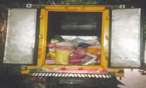 களியக்காவிளை அருகே கேரளாவிற்கு கடத்த முயன்ற 5 டன் ரேசன் அரிசி பறிமுதல் டிரைவர் கைது