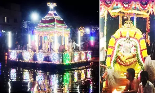 வெட்டுவாணம் எல்லையம்மன் கோவிலில் தெப்பல் உற்சவம்