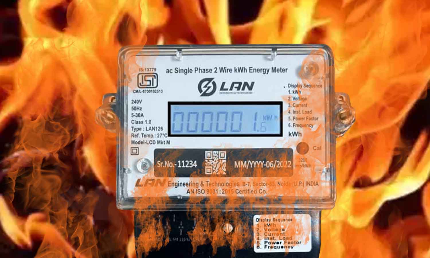 மின்மீட்டர் எரிப்பு சம்பவத்தில் விசாரணை தீவிரம்