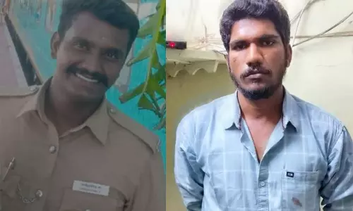 கூடலூரில் ஊர்க்காவல் படை வீரரை வெட்டிக்கொன்ற வாலிபர் கைது