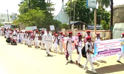 அறந்தாங்கியில் விழிப்புணர்வு பேரணி