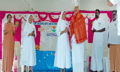 திண்டுக்கல் பான்செக்கர்ஸ் கல்லூரியில் சுதந்திர தினவிழா