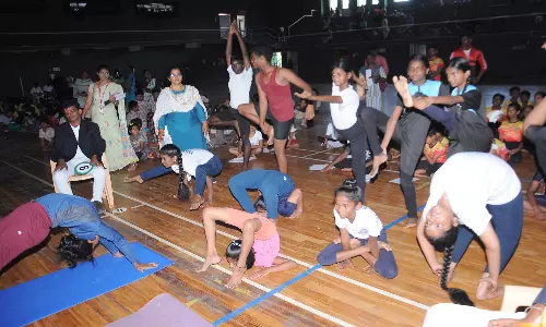 திண்டுக்கல்லில் மாவட்ட அளவிலான யோகாசன போட்டி