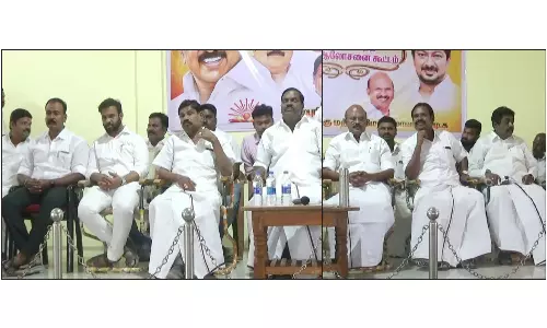 தருமபுரியில் தி.மு.க சார்பில் நாளை நீட் தேர்வை திணிக்கும் மத்திய அரசை கண்டித்து உண்ணாவிரத போராட்டம்