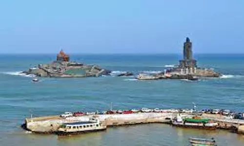 கன்னியாகுமரியில் இன்று 5-வது நாளாக கடல் நீர்மட்டம் தாழ்வு