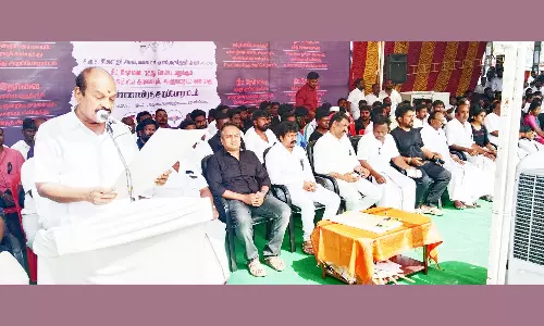 தி.மு.க. உண்ணாவிரத போராட்டம்