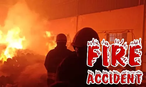 தெக்கலூர் சிப்ஸ் தயாரிக்கும் நிறுவனத்தில் தீ விபத்து