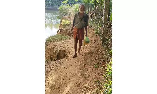 வெட்டுவிளை- பெருங்குளம் சாலையில் கான்கிரீட் அமைத்து தர வேண்டும்