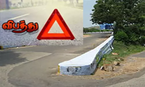 ஏலகிரி மலை கொண்டை ஊசி வளைவில் பைக் விபத்து