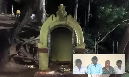 கோவிலில் விநாயகர் சிலை திருடிய கும்பலுக்கு அடி-உதை: ஊர் நல்லா இருக்க திருடினோம் என்று வாக்குமூலம்