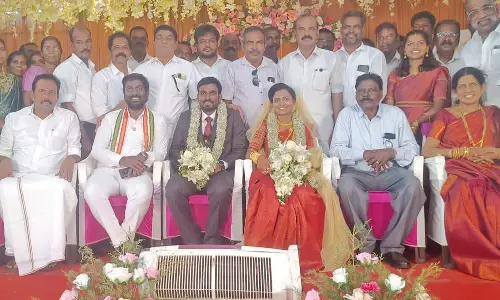 கீழ் குளத்தில் காங்கிரஸ் பிரமுகர் இல்ல திருமண விழா