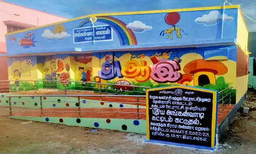 தெற்கு கடையத்தில் புதிதாக கட்டப்பட்ட அங்கன்வாடி மையத்தை திறக்க கோரிக்கை