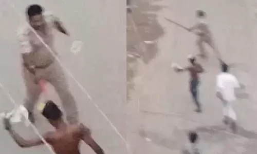 போலீஸ்காரரை நடுரோட்டில் கத்தியைகாட்டி விரட்டிய கஞ்சா போதை வாலிபர்கள் 3 பேர் கைது