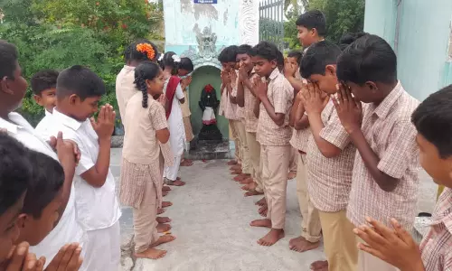 செங்கல்பட்டு அருகே சந்திரயான்-3 வெற்றிகரமாக இறங்க சந்திரன் கோவிலில் கூட்டு பிரார்த்தனை