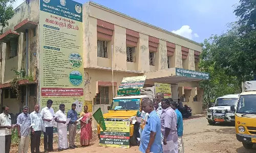 வேடசந்தூர் பகுதியில்  சிறுதானிய விழிப்புணர்வு வாகன பிரசாரம்