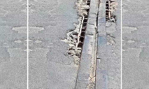 செங்கோட்டை அருகே குண்டாற்று புதிய பாலத்தின் இணைப்பு மேல் பட்டையில் அரிப்பு-பயன்பாட்டிற்கு வந்த 2 ஆண்டுகளில் விரிசல்