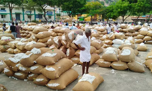 திருச்செங்கோட்டில் ரூ.45 லட்சத்திற்கு பருத்தி ஏலம்