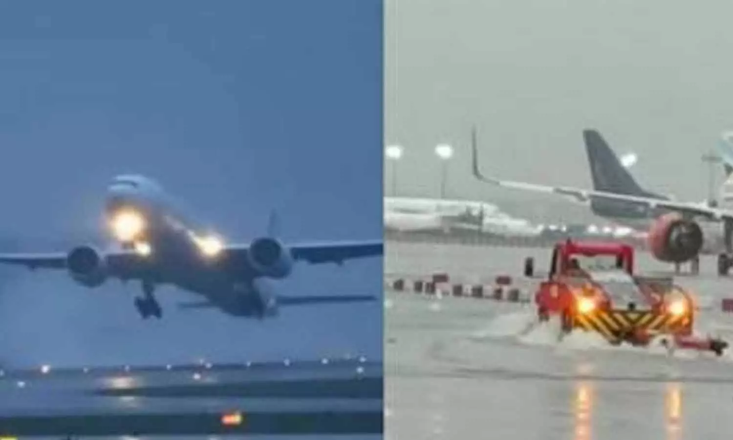 கனமழை-சூறைக்காற்றால் விமான சேவை பாதிப்பு: 3 விமானங்கள் சென்னையில் தரை இறங்க முடியாமல் பெங்களூரு சென்றன