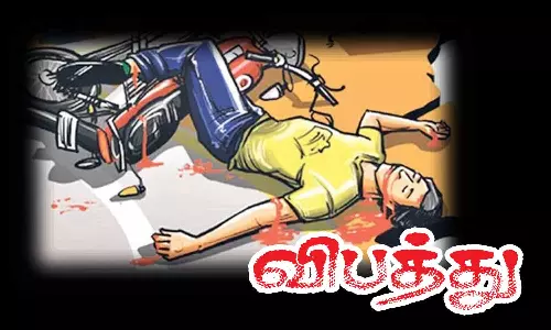 பல்லடம் அருகே சாலை விபத்தில் தொழிலாளி பலி