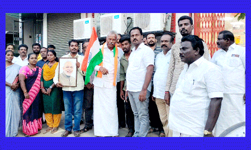 ராமநாதபுரத்தில் பா.ஜ.க.வினர் கொண்டாட்டம்