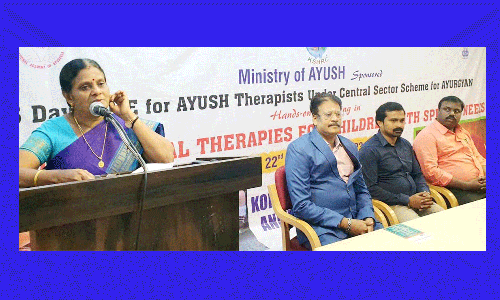 சிறப்பு குழந்தைகளுக்கான சித்த மருத்துவ சிகிச்சை முறை குறித்த 6 நாள் கருத்தரங்கு