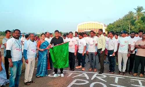 காரைக்காலில் எய்ட்ஸ் விழிப்புணர்வு மாரத்தான் போட்டி