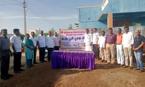 இந்தியன் செஞ்சிலுவைச் சங்க புதிய கட்டிடத்திற்க்கு பூமி பூஜை