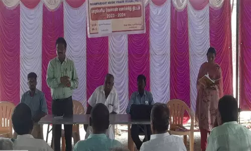 வேளாண் சாகுபடி முறைகள் குறித்து விவசாயிகளுக்கு பயிற்சி