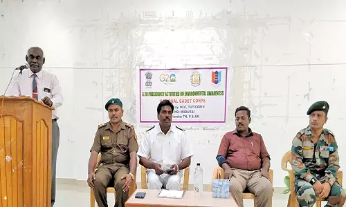 திருச்செந்தூர் ஆதித்தனார் கல்லூரியில் சுற்றுச்சூழல் பாதுகாப்பு விழிப்புணர்வு கருத்தரங்கம்