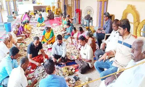 வெட்டுவாணம் எல்லையம்மன் கோவிலில் உண்டியல் எண்ணும் பணி