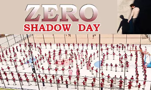 ஏ.வி.பி. பள்ளியில் நிழல் இல்லா நாள் குறித்த பயிற்சி