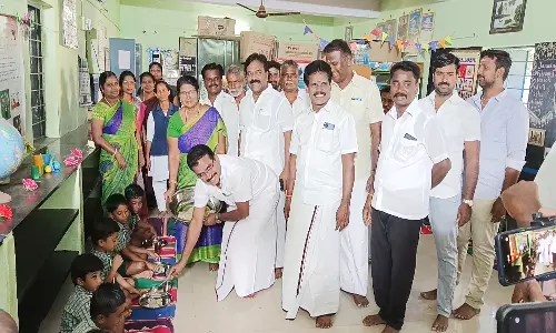 பள்ளபட்டியில் காலை உணவு திட்டம்