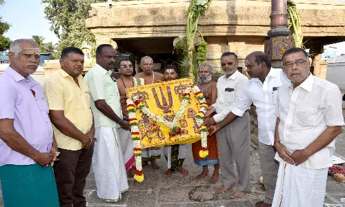 பழனியில் இன்று வரதராஜபெருமாள் கோவிலில் பிரம்மோற்சவ கொடியேற்றம்