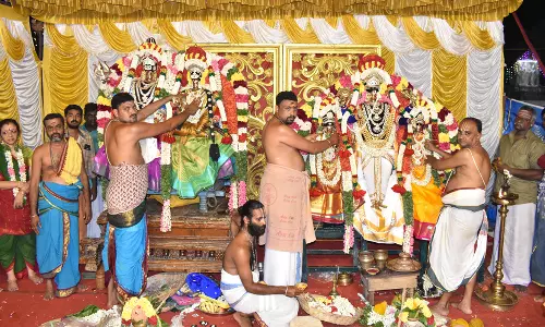 நெல்லிக்குப்பம்  பூலோகநாதர் கோவிலில் ஒரே நாளில்  சிவன், பெருமாளுக்கு திருக்கல்யாணம்:  திரளான பக்தர்கள் பங்கேற்பு