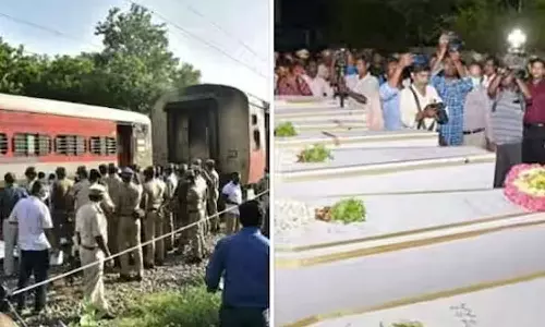 மதுரை ரெயில் தீ விபத்து: 9 பேரின் உடல்கள் விமானத்தில் லக்னோ அனுப்பி வைக்கப்படுகிறது
