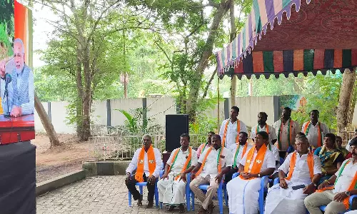 பிரதமர் மோடியின்  மனதின் குரல் நிகழ்ச்சி நேரடி ஒளிபரப்பு- அமைச்சர் சாய்.ஜெ.சரவணன்குமார் பங்கேற்பு