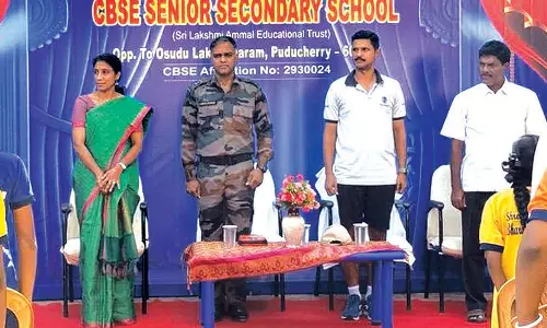 பாரத் வித்யாஷ்ரம் பள்ளியில்தேசிய மாணவர் படை தொடக்க விழா