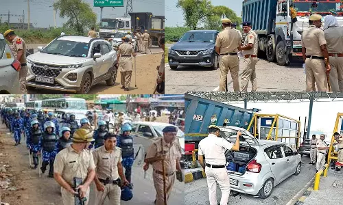 இந்து அமைப்பு ஊர்வலம் அறிவிப்பு எதிரொலி: பாதுபாப்பு வளையத்தில் நூ- பள்ளி, வங்கிகள் மூடல்