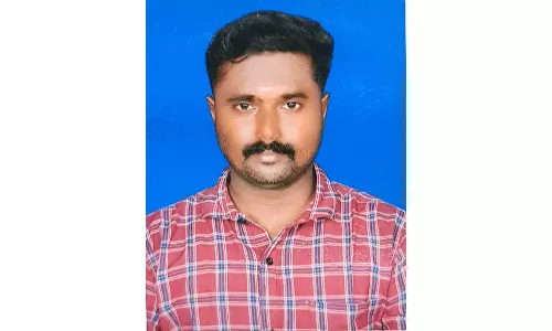 நத்தம் அருகே போலீஸ்காரர் வாகனம் மோதி வாலிபர் பலி