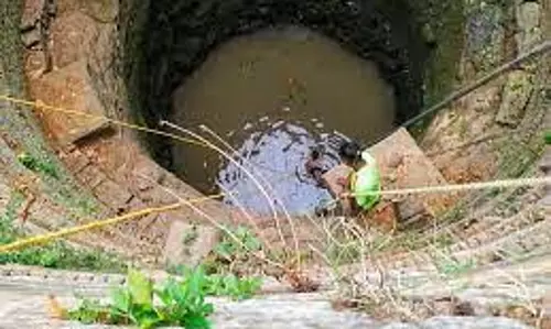 கிணற்றில் விழுந்த ஆடு உயிருடன் மீட்பு